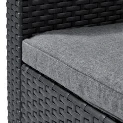 ALLIBERT By KETER - Fauteuil SanRemo - Imitation Rotin Tressé - Gris Graphite -Pino Soldes Boutique allibert by keter fauteuil sanremo imitation rotin tresse gris graphite 8711245152424 728766