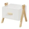 AMAROK Chevet Enfant - Pin Massif Et MDF - Blanc/naturel - Style Scandinave - L 46 Cm -Pino Soldes Boutique amarok chevet enfant pin massif et mdf blanc naturel style scandinave l 46 cm 3248116142178 450119