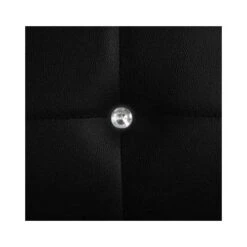 Chaise à Manger Similicuir Noir Et Pieds Métal Noir Mikarel - Lot De 4 -Pino Soldes Boutique chaise a manger similicuir noir et pieds metal noir mikarel lot de 4 3666722584463 250505