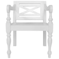 Chaise Avec Accoudoirs Bois Acajou Massif Blanc Gardene - Lot De 2 11 Chaise Avec Accoudoirs Bois Acajou Massif Blanc Gardene - Lot De 2 -Pino Soldes Boutique chaise avec accoudoirs bois acajou massif blanc gardene lot de 2 3666722768627 379684