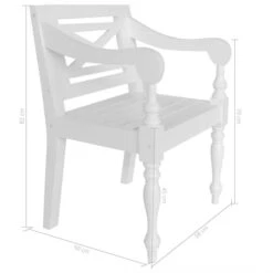 Chaise Avec Accoudoirs Bois Acajou Massif Blanc Gardene - Lot De 2 15 Chaise Avec Accoudoirs Bois Acajou Massif Blanc Gardene - Lot De 2 -Pino Soldes Boutique chaise avec accoudoirs bois acajou massif blanc gardene lot de 2 3666722768627 379689