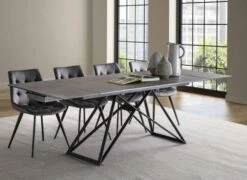 Chaise Capitonnée Et Pieds Métal Noir Laqué Kozy - Lot De 2 -Pino Soldes Boutique chaise capitonnee et pieds metal noir laque kozy lot de 2 3666722853804 1448758