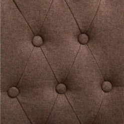 Chaise Capitonnée Tissu Marron Et Pieds Bois Noir Billa - Lot De 2 -Pino Soldes Boutique chaise capitonnee tissu marron et pieds bois noir billa lot de 2 3666722547376 407430