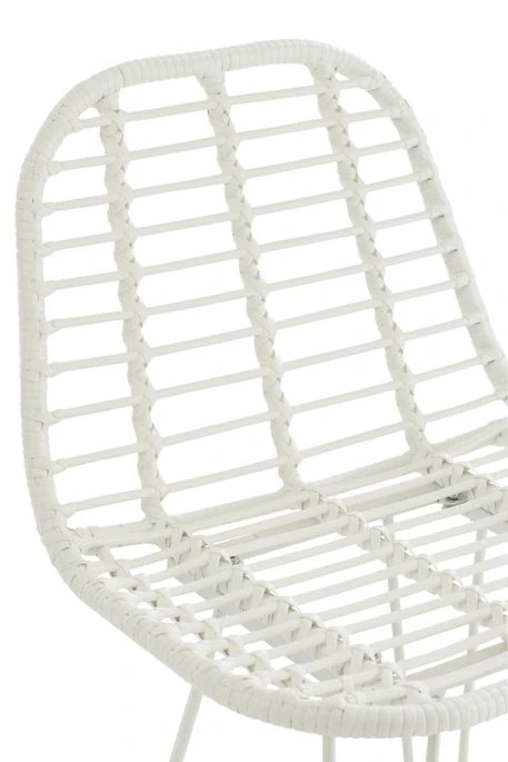 Chaise De Bar Extérieur Métal Blanc Toshi L 57 Cm 9 Chaise De Bar Extérieur Métal Blanc Toshi L 57 Cm – Image 7