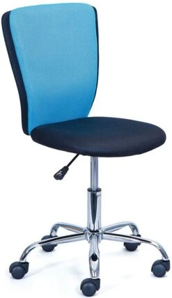 Chaise De Bureau Enfant Bleu Et Noir Tinny