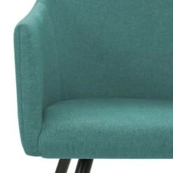 Chaise De Salle à Manger Avec Accoudoirs Tissu Vert Sary - Lot De 2 -Pino Soldes Boutique chaise de salle a manger avec accoudoirs tissu vert sary lot de 2 3666722575980 329458