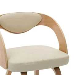 Chaise De Salle à Manger Bois Clair Et Simili Cuir Beige Canva - Lot De 2 -Pino Soldes Boutique chaise de salle a manger bois clair et simili cuir beige canva lot de 2 3666722566520 360863