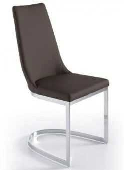 Chaise Design Simili Cuir Et Acier Chromé Stari - Lot De 4 -Pino Soldes Boutique chaise design simili cuir et acier chrome stari lot de 4 339516