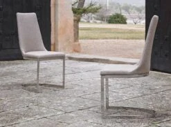 Chaise Design Simili Cuir Et Acier Chromé Stari - Lot De 4 -Pino Soldes Boutique chaise design simili cuir et acier chrome stari lot de 4 339522