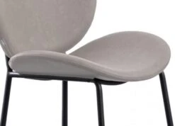 Chaise Design Simili Cuir Gris Et Acier Laqué Noir Toxane -Pino Soldes Boutique chaise design simili cuir gris et acier laque noir toxane 3666722976480 1437824