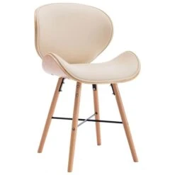 Chaise En Bois Clair Et Simili Cuir Beige Tulipa - Lot De 2 12 Chaise En Bois Clair Et Simili Cuir Beige Tulipa - Lot De 2 -Pino Soldes Boutique chaise en bois clair et simili cuir beige tulipa lot de 2 3666722501446 625167