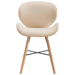 Chaise En Bois Clair Et Simili Cuir Beige Tulipa - Lot De 2 13 Chaise En Bois Clair Et Simili Cuir Beige Tulipa - Lot De 2 -Pino Soldes Boutique chaise en bois clair et simili cuir beige tulipa lot de 2 3666722501446 625168