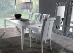 Chaise En Faux Cuir Capitonnée Thalia - Lot De 2 -Pino Soldes Boutique chaise en faux cuir capitonnee thalia lot de 2 3666722855426 1447580