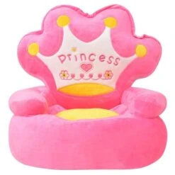 Chaise En Peluche Pour Enfants Princesse Rose -Pino Soldes Boutique chaise en peluche pour enfants princesse rose 3666722537742 543480