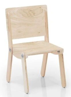 Chaise Enfant Bois Clair Laqué Milky