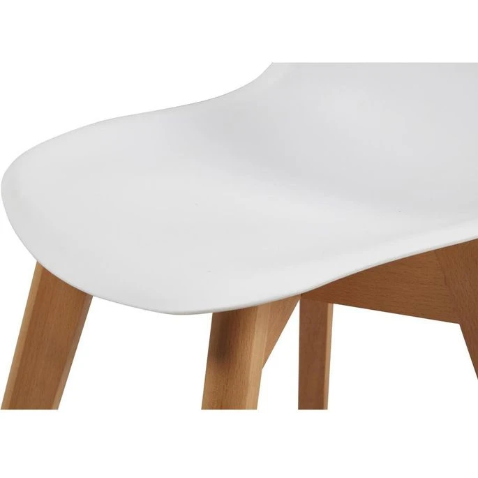 Chaise Enfant Plastique Blanc Et Pieds Hêtre Massif Sadee 7 Chaise Enfant Plastique Blanc Et Pieds Hêtre Massif Sadee – Image 5