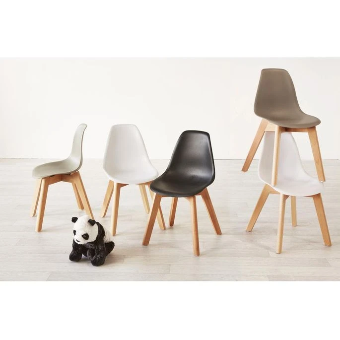 Chaise Enfant Plastique Blanc Et Pieds Hêtre Massif Sadee 11 Chaise Enfant Plastique Blanc Et Pieds Hêtre Massif Sadee – Image 9