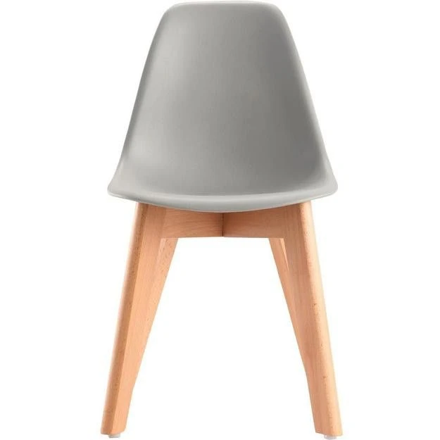 Chaise Enfant Plastique Gris Et Pieds Hêtre Massif Sadee 5 Chaise Enfant Plastique Gris Et Pieds Hêtre Massif Sadee – Image 3
