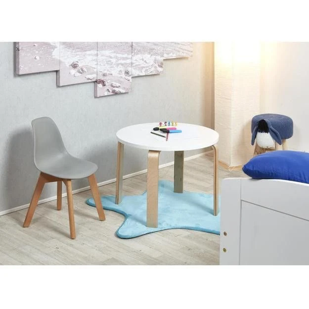 Chaise Enfant Plastique Gris Et Pieds Hêtre Massif Sadee 8 Chaise Enfant Plastique Gris Et Pieds Hêtre Massif Sadee – Image 6