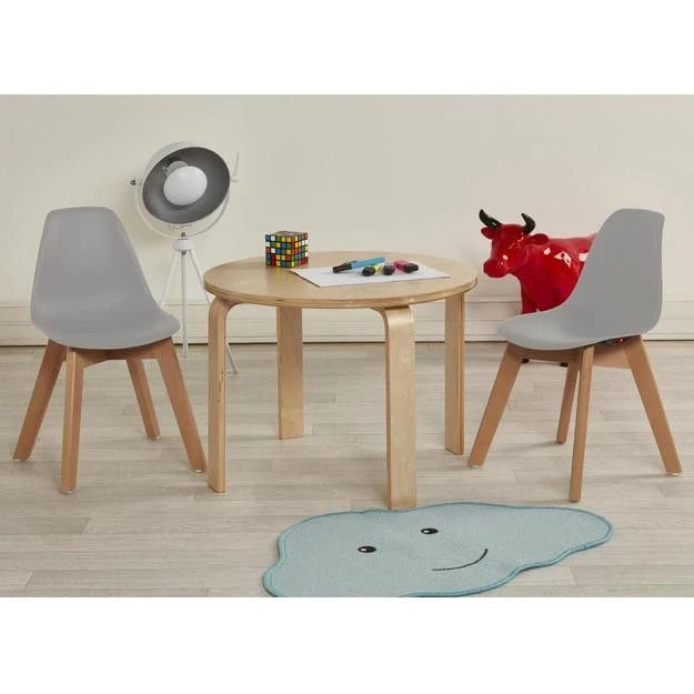 Chaise Enfant Plastique Gris Et Pieds Hêtre Massif Sadee 9 Chaise Enfant Plastique Gris Et Pieds Hêtre Massif Sadee – Image 7