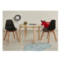 Chaise Enfant Plastique Noir Et Pieds Hêtre Massif Sadee -Pino Soldes Boutique chaise enfant plastique noir et pieds hetre massif sacha kids 3248116186301 413824