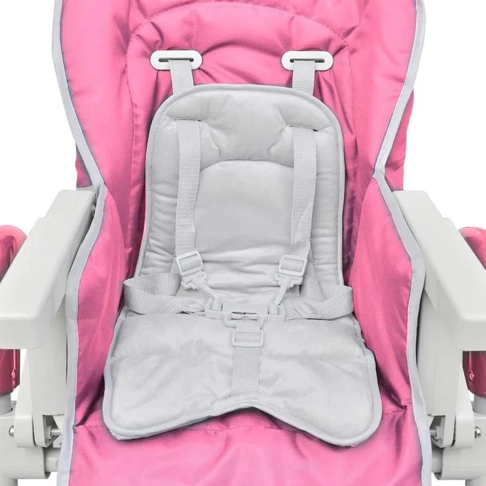 Chaise Haute Pour Bébés Deluxe Rose Hauteur Réglable 10 Chaise Haute Pour Bébés Deluxe Rose Hauteur Réglable – Image 8
