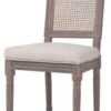 Chaise Lin écru Et Dos Canné Et Pieds Bois Massif Rohan - Lot De 6 -Pino Soldes Boutique chaise lin ecru et dos canne et pieds bois massif rohan lot de 6 8718475605812 250206