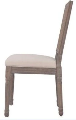 Chaise Lin écru Et Dos Canné Et Pieds Bois Massif Rohan - Lot De 6 -Pino Soldes Boutique chaise lin ecru et dos canne et pieds bois massif rohan lot de 6 8718475605812 250207