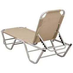 Chaise Longue Aluminium Et Textilène Crème -Pino Soldes Boutique chaise longue aluminium et textilene creme 3666722363310 936708