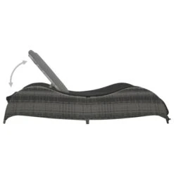 Chaise Longue Avec Coussin Résine Tressée Anthracite -Pino Soldes Boutique chaise longue avec coussin resine tressee anthracite 3666722530163 551409