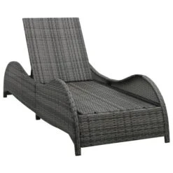 Chaise Longue Avec Coussin Résine Tressée Anthracite -Pino Soldes Boutique chaise longue avec coussin resine tressee anthracite 3666722530163 551411
