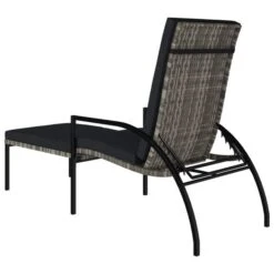 Chaise Longue Avec Repose-pied Résine Tressée Gris -Pino Soldes Boutique chaise longue avec repose pied resine tressee gris 3666722751902 1413324