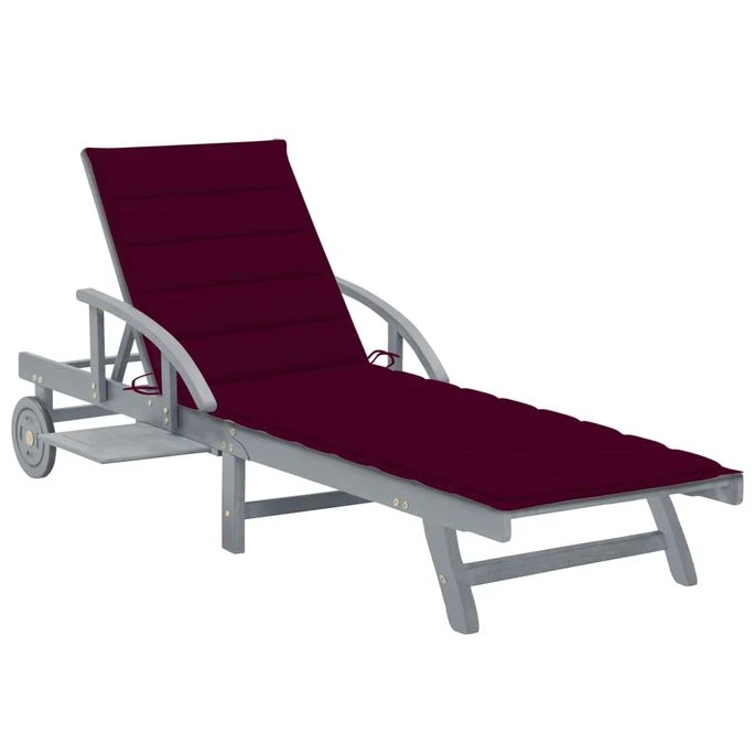 Chaise Longue De Jardin Avec Coussin Bois D'acacia Solide 57 3 Chaise Longue De Jardin Avec Coussin Bois D'acacia Solide 57