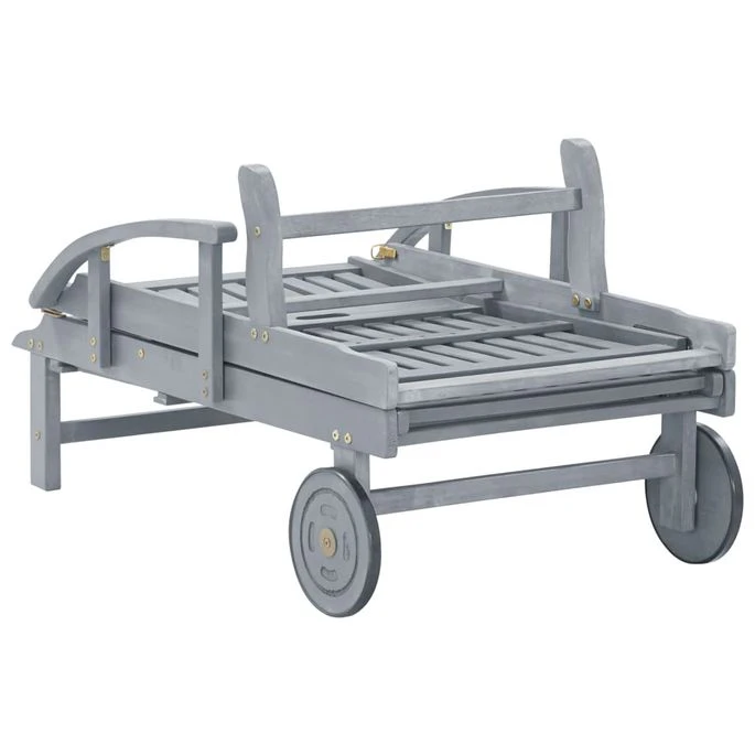 Chaise Longue De Jardin Avec Coussin Bois D'acacia Solide 57 14 Chaise Longue De Jardin Avec Coussin Bois D'acacia Solide 57 – Image 12