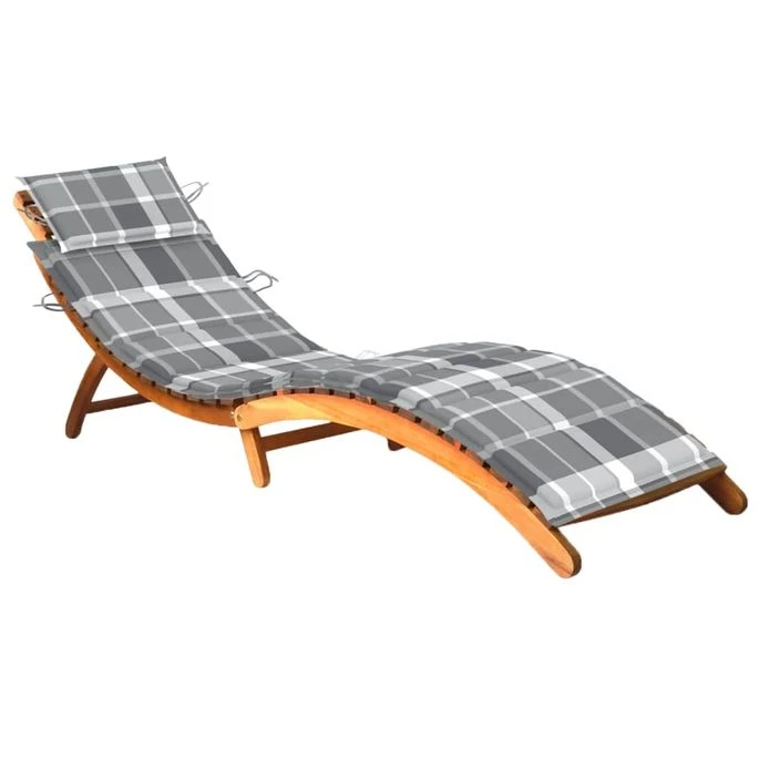 Chaise Longue De Jardin Avec Coussin Bois D'acacia Solide 23 3 Chaise Longue De Jardin Avec Coussin Bois D'acacia Solide 23