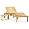 Chaise Longue De Jardin Avec Table Bois De Pin Imprégné 2 -Pino Soldes Boutique chaise longue de jardin avec table bois de pin impregne 3666722352529 946575