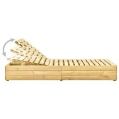 Chaise Longue Double Et Coussins Beige Bois De Pin Imprégné 3 -Pino Soldes Boutique chaise longue double et coussins beige bois de pin impregne 3666722406635 860096