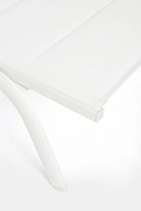 Chaise Longue En Aluminium Avec Roues Blanc Chloé - Lot De 4 8 Chaise Longue En Aluminium Avec Roues Blanc Chloé - Lot De 4 – Image 6