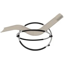 Chaise Longue Géométrique D'extérieur Acier Crème -Pino Soldes Boutique chaise longue geometrique d exterieur acier creme 3666722527729 554707