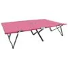 Chaise Longue Pliable 2 Places Rose Acier