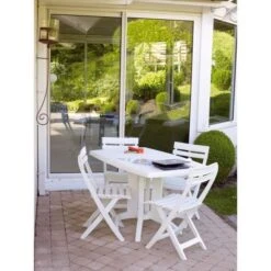 CHAISE MIAMI PLIANTE BLANC -Pino Soldes Boutique chaise miami pliante blanc 3100033000262 597538