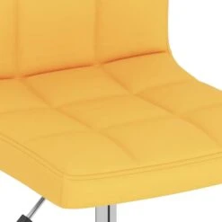Chaise Pivotante Sur Roulettes Capitonné Tissu Jaune Roka -Pino Soldes Boutique chaise pivotante sur roulettes capitonne tissu jaune roka 3666722274814 1051769