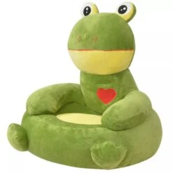 Chaise Pour Enfants En Peluche Grenouille Verte