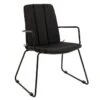 Chaise Tissu Et Métal Noir Kimen