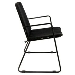 Chaise Tissu Et Métal Noir Kimen -Pino Soldes Boutique chaise tissu et metal noir kimen 5400924017385 376600