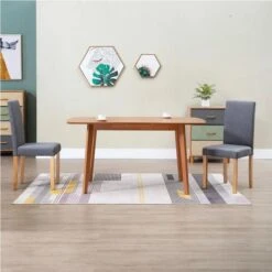 Chaise Tissu Gris Clair Et Bois De Caoutchouc Quiso - Lot De 4 13 Chaise Tissu Gris Clair Et Bois De Caoutchouc Quiso - Lot De 4 -Pino Soldes Boutique chaise tissu gris clair et bois de caoutchouc lot de 4 3666722548533 406193