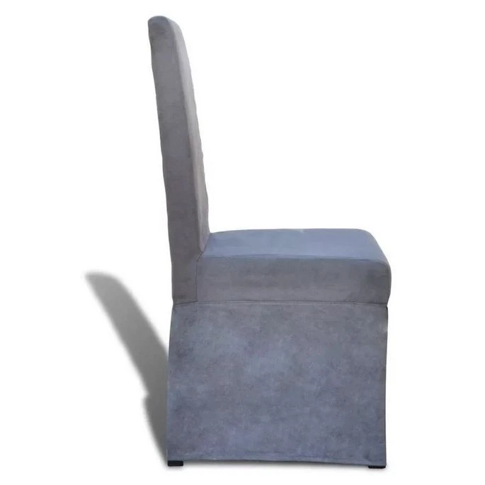 Chaise Tissu Gris Foncé Rista - Lot De 2 4 Chaise Tissu Gris Foncé Rista - Lot De 2 – Image 2