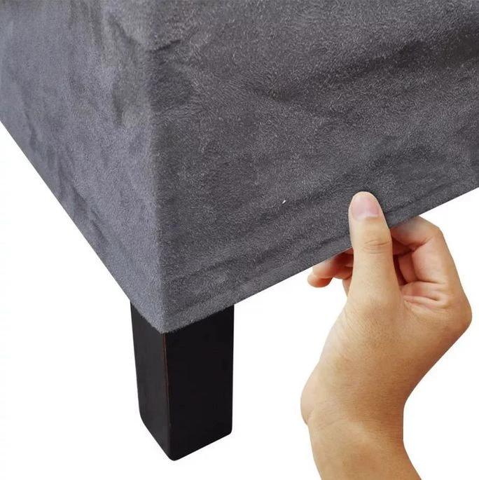 Chaise Tissu Gris Foncé Rista - Lot De 2 6 Chaise Tissu Gris Foncé Rista - Lot De 2 – Image 4