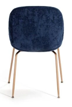 Chaise Velours Bleu Et Pieds Métal Doré Raj 7 Chaise Velours Bleu Et Pieds Métal Doré Raj -Pino Soldes Boutique chaise velours bleu et pieds metal dore 8435471832263 289105