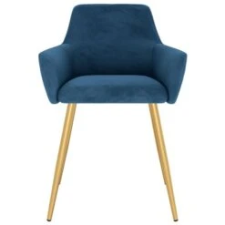 Chaises De Salle à Manger 2 Pcs Bleu Velours Loka -Pino Soldes Boutique chaises de salle a manger 2 pcs bleu velours loka 8720286389010 1320385